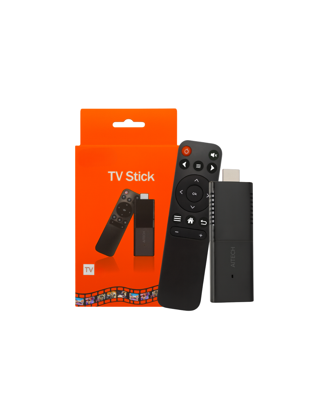 Tv Stick Aitech Convertidor A Smart Tv Android 16Gb Con Control Remoto