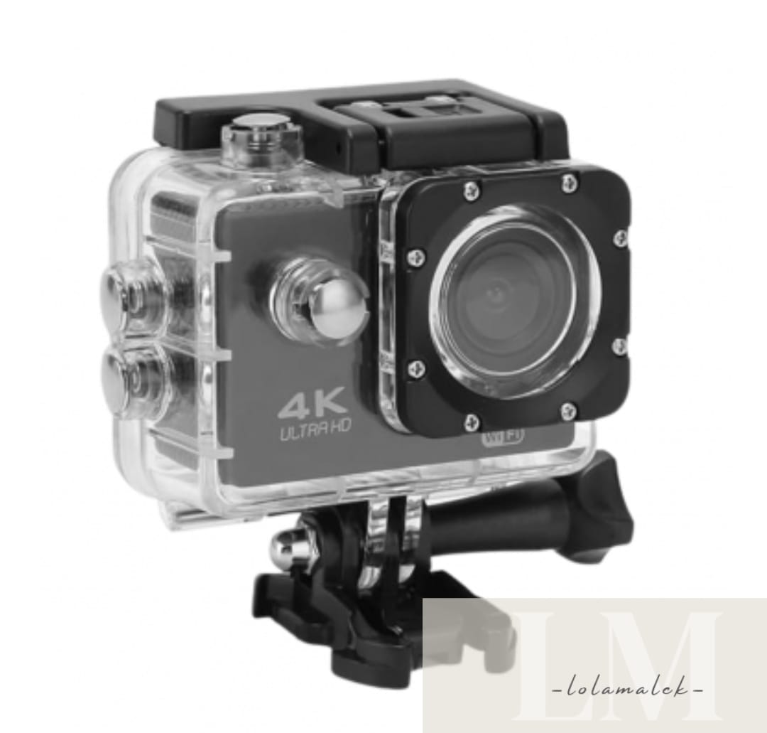 Camara Sport 4k Ultra Hd Wifi Sumergible 30m Negro