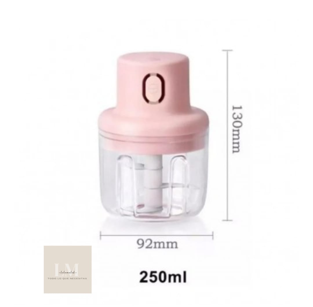 Mini Picadora Trituradora Eléctrica Recargable Usb