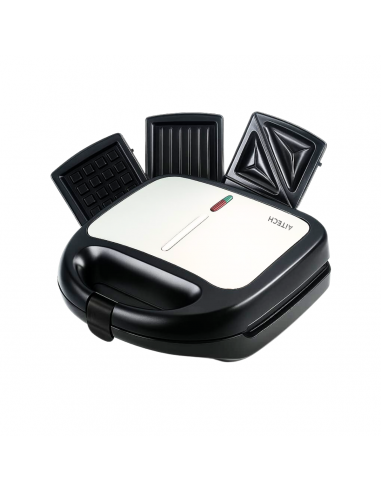 Sandwichera Waflera Grill Aitech Eléctrica 3 En 1 Antiadherente 220v